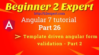 Angular template driven form validation (Part - 2)