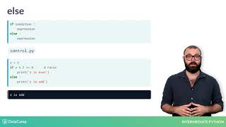 Intermediate Python: if, elif, else