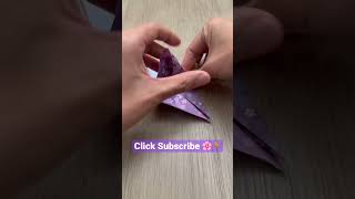 Asmr Paper Crinkles Sakura Folding Art #shorts #art #asmr