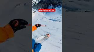 epic ski lines in Jackson hole #skiing