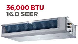 Pioneer 36,000 BTU 16.0 SEER Ceiling Concealed Ducted A/C Heat Pump #minisplit #trendingvideo