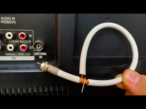 Un trozo de cable coaxial desbloquea todos los canales de TV || Amplificador de antena