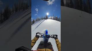 Climbing with yeti snow mx and Yamaha yz450f ! Snowbike conversation.