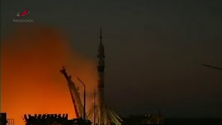 Soyuz rocket launches cosmonauts, NASA astronaut to International Space Station