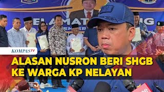 Menteri ATR/BPN Nusron Wahid Ungkap Alasan Berikan SHGB ke Warga Kampung Nelayan Jakarta Utara