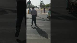 #dangerous  #road #crossing #Red #signal 😱😱😱😱😱😱😱😱 #viral #youtube #short