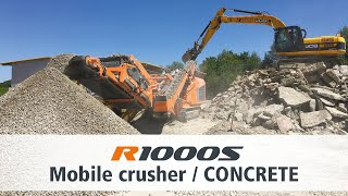 Crushing Concrete with Rockster's Impact Crusher R1000S / Beton brechen mit Rockster's R1000S