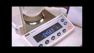 A\u0026D BM Analytical Balance Video