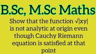 Example of non analytic function