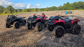 First time @ Hog Waller! Can-Am Outlander 700 Xmr & Yamaha Grizzly 700. A must go place for riders!