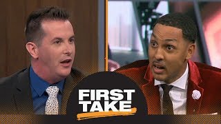 Kyle Kuzma or Lonzo Ball: Which Laker will LeBron James benefit more? | First Take | ESPN