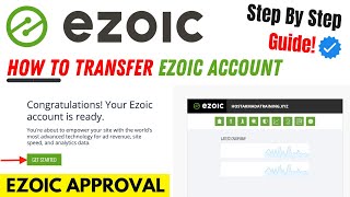 How To Transfer Ezoic Account To Other Gmail | Reapply To Ezoic