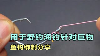 能用于野钓海钓针对巨物的一款鱼钩绑制方法分享