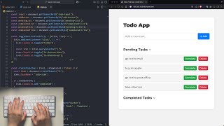 ASMR Programming | Simple ToDo App with JavaScript | No Talking, Full Code