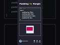 CSS Padding vs Margin Explained With Animation 🫡 #shorts #css #html