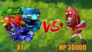 PVZ 1 Fusion Challenge!! 1 Plants Fusion VS 300 Football Nut Zombie - Who Will Win?