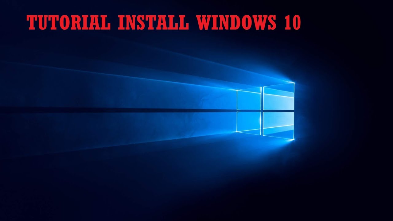 CARA INSTALL WINDOWS 10 - YouTube