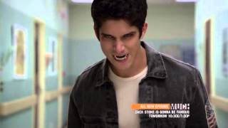 Teen Wolf S3E01 Tattoo - Derek saves Scott and Isaac from an alpha