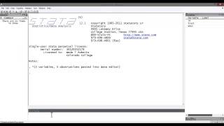 Stata Tutorial: Importing Data from Excel