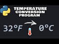 Python temperature conversion program 🌡️