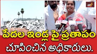 అబ్దుల్లాపూర్మెట్ మండలం బాట సింగారం లో పేదల ఇండ్ల పై ప్రతాపం చూపించిన అధికారులు.