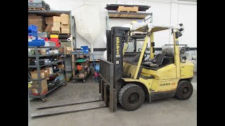 Hyster H80XM 8000lb Capacity Fork Lift Truck with Fork Positioner in Jan Multishop Auction