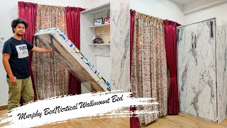 DIY Wall mount vertical bed | Murphy Bed | Ebco hydraulic 120KG