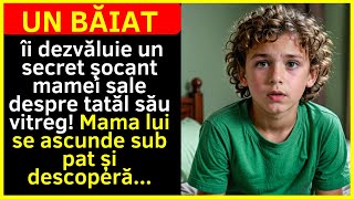 Un băiat Spune-i mamei tale un secret șocant despre tatăl tău vitreg! Mama se ascunde sub pat și...