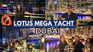 World's biggest Lotus Mega Yacht of Dubai 🇦🇪| Go on a sightseeing tour on Lotus Mega Yacht | 2024