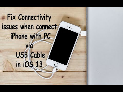 How to Fix If iPhone Won't Connect to PC via USB Cable in iOS 13