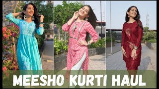 Trying Indian Kurtis Under Rs 599 Only | Meesho Haul Video | Krittika M Sharma