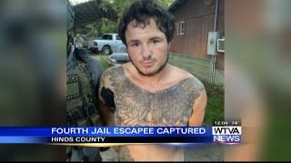 Fourth jail escapee captured Thursday morning in Crystal Springs