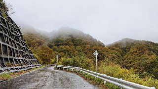 【車載動画】仙台・秋の二口峠2021（紅葉・雨、宮城県側走破）