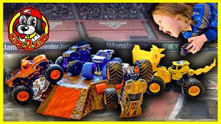 Monster Truck Toys DIY Arena & Freestyle Show (Monster Jam Detroit 2022)