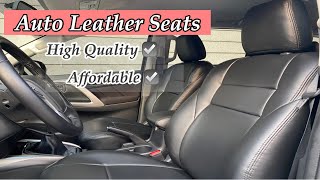 Auto Seat Cover Installation for Montero Sport Gen 3 | Leather seats by XPERT Seats Auto Interior