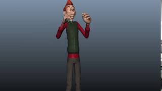 A person sneezing / 3D animation