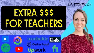 5 TOP SIDE HUSTLES FOR TEACHERS -  Make Money Online as a Teacher
