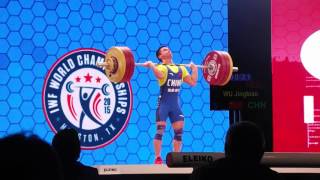 Jingbiao Wu lift of 163 kg in the clean and jerk.