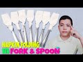 Easy Fork and Spoon wrap Napkin Folding