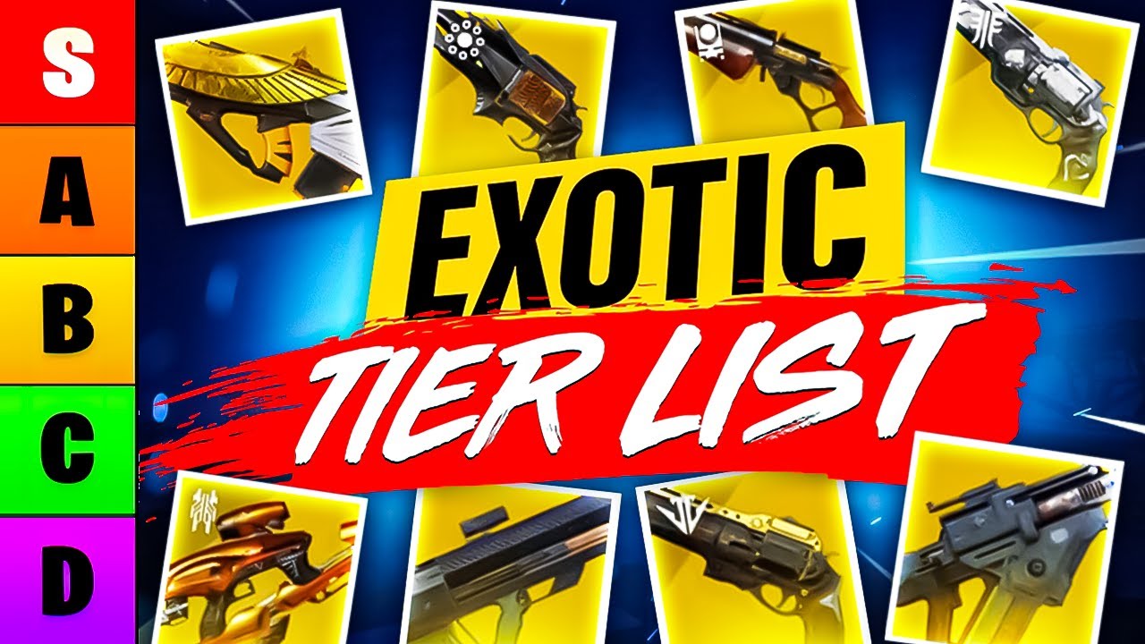 I Ranked Every Exotic Weapon In A Tier List (Destiny 2) - YouTube