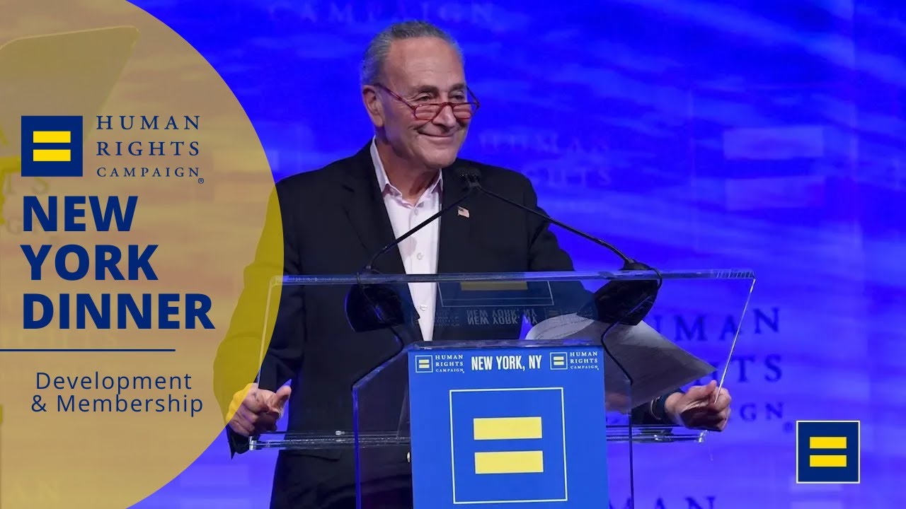 New York Senator Chuck Schumer Speaks At The 2020 HRC Greater New York ...