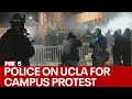 Police on UCLA campus monitoring protest