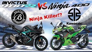 Bristol INVICTUS 400RR vs Kawasaki NINJA 400 | New Rivals - Ninja Killer!?