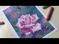 Oil pastel/ rose, various colors