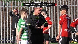 Celtic Boys v Maiden City Soccer - Under 14s NIBFA Cup - 26th October 2019