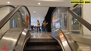 Mitsubishi Escalators at Queensbay Mall, Bayan Lepas, Penang, Malaysia. (2/F AEON Entrance)