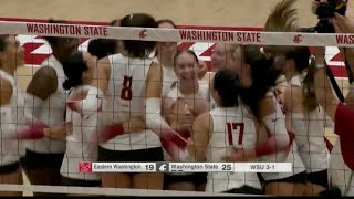 WSU Volleyball: Highlights vs. EWU | 9/6/24