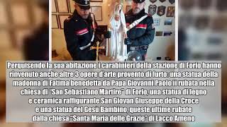 Furti sacrileghi nel Napoletano: ritrovate statue della Madonna, Gesù e crocifisso d'oro - InterNapo