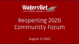WCSD Reopening Community Forum