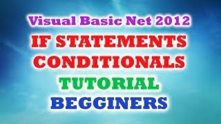 VB.NET Tutorial - Conditional Operators (Visual Basic 2008 - 2012)